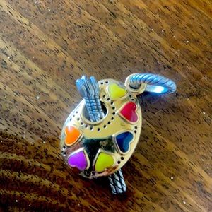Art paint palette charm